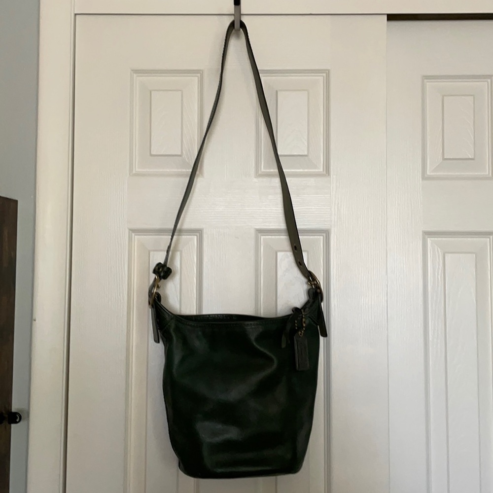 Coach Bucket Bag Dark Green